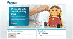 Desktop Screenshot of finsburyfoods.co.uk